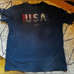 Under Armour Men's Dark Blue USA Graphic Tee